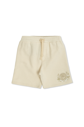 ハーフ・ショートパンツ Fendi Melange Cream Cotton Bermuda Shorts 迷彩柄 ハーフパンツ ショートパンツ (ハーフ・ショートパンツ